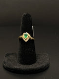 14K Gold Emerald Halo Ring Size 8 – 2.9g | DD Pawn Loans