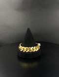 10K Gold Curb Link Bracelet 9 in 17.75mm