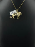14K Gold Lion Pendant Charm 6.8g