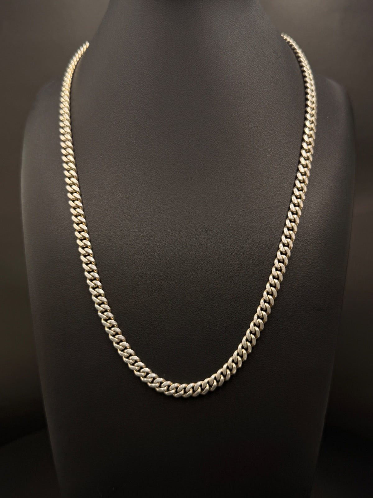.925 Sterling Silver Miami Cuban Link Chain 40 Grams 20 Inches 4mm — photo 1