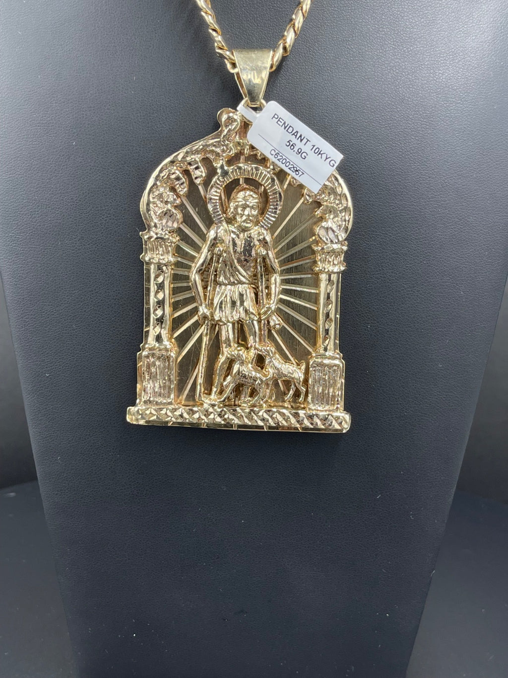 10K Gold St. Lazarus Pendant – 56.9g | DD Pawn Loans