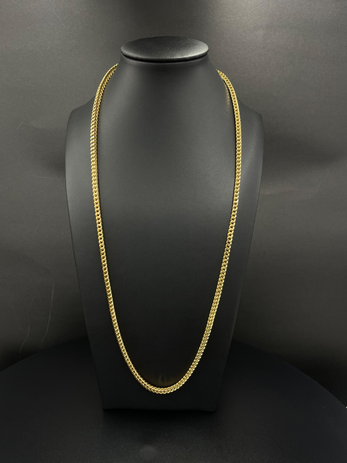 10K Gold Franco Chain Necklace 26 in 4mm