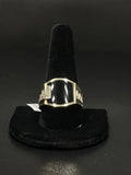 14K Gold Black Onyx Ring with Diamond Accents Size 11 9g