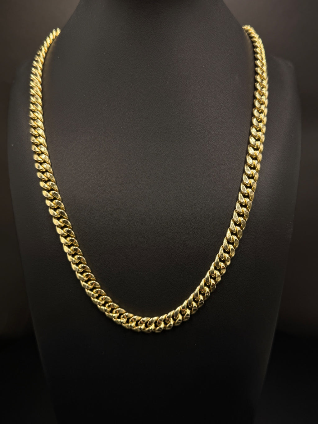 10K Gold Hollow Cuban Link Chain 26 in