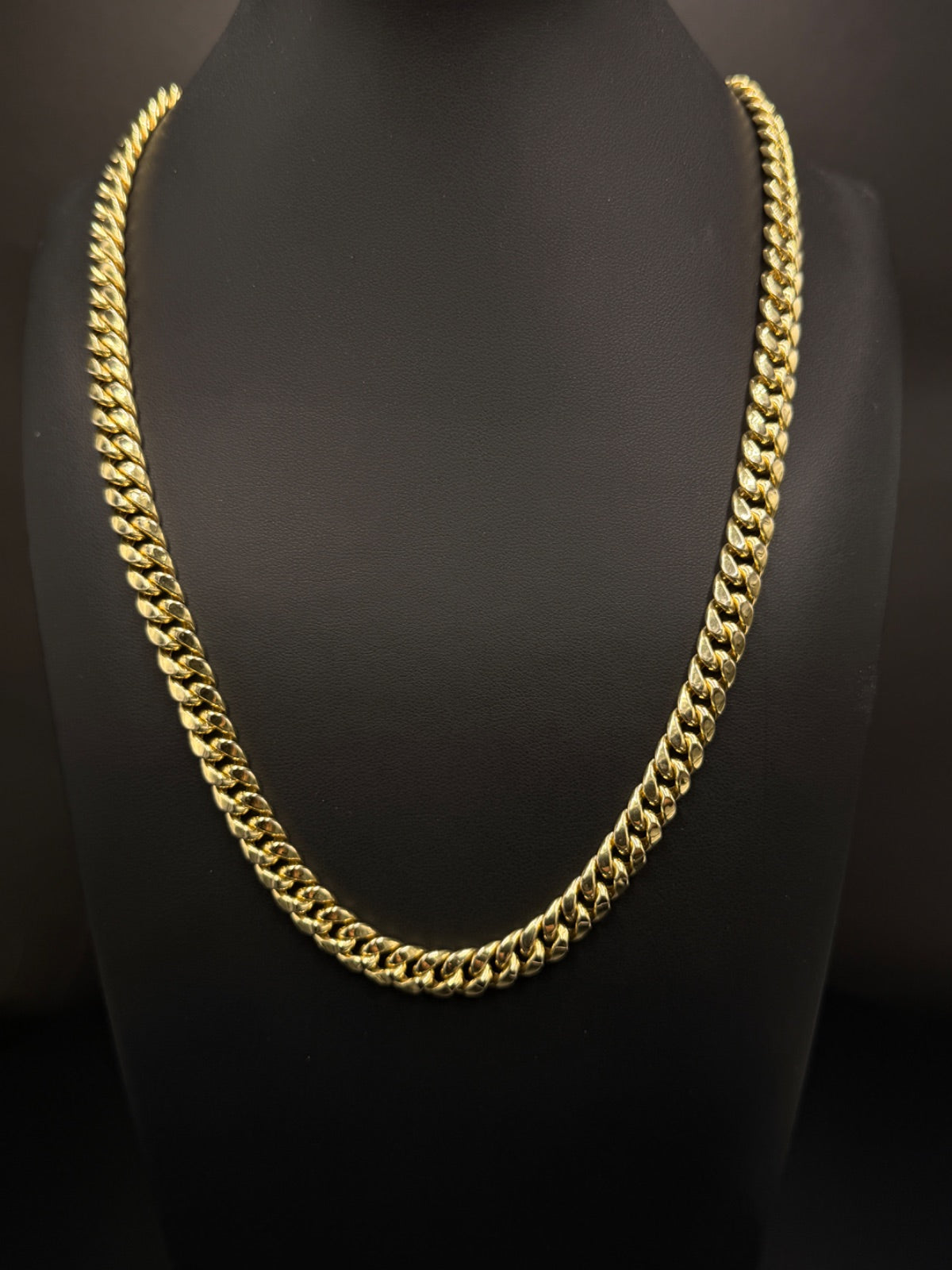 10K Gold Hollow Cuban Link Chain 26 in
