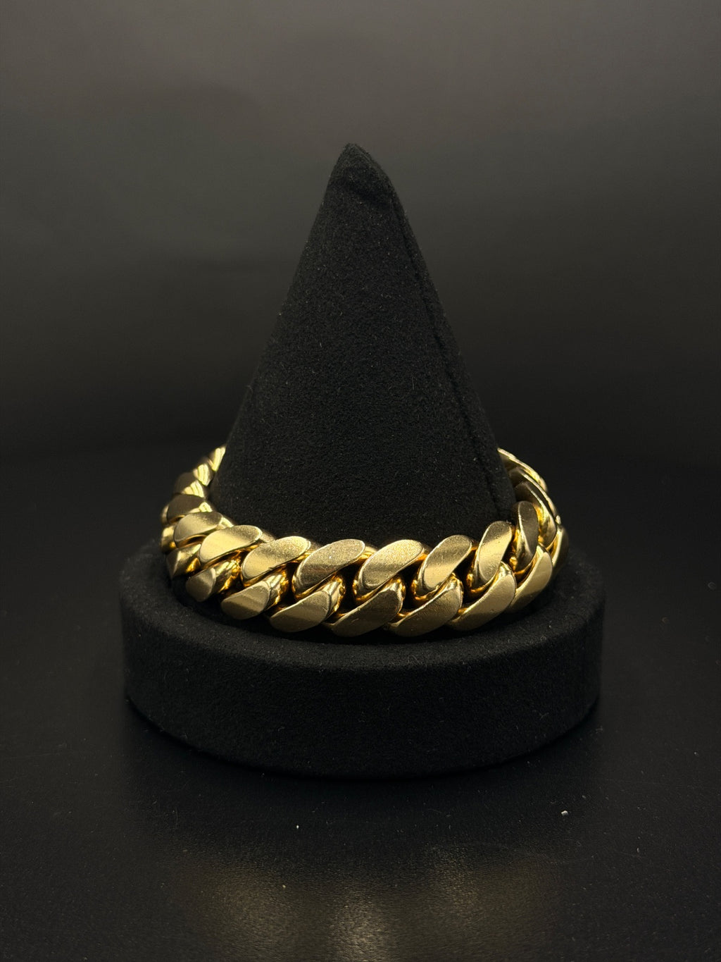 10K Gold Miami Cuban Link Bracelet 16mm