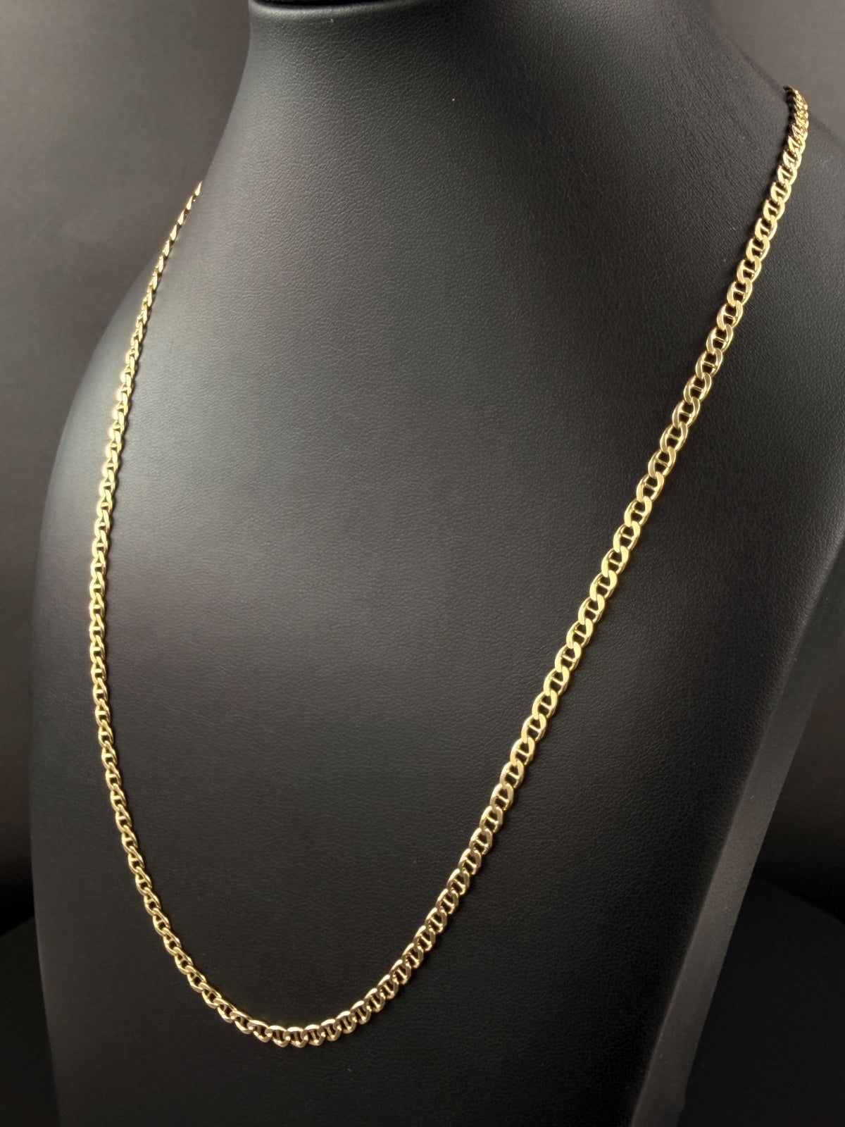 14K Gold Curb Chain Necklace 20in 9.5g