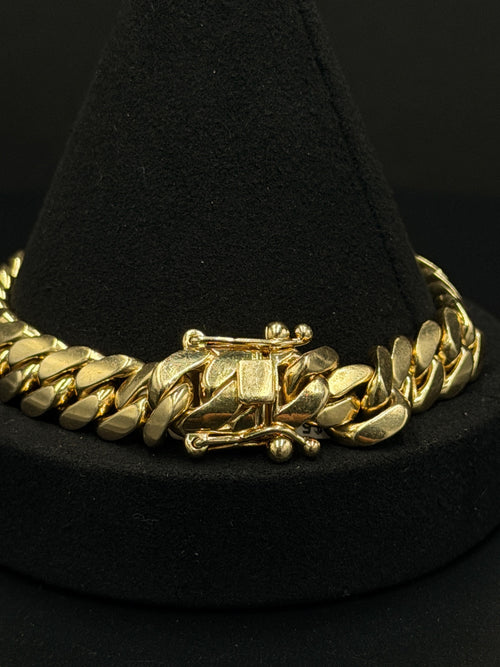 10K Gold Cuban Link Bracelet 9in 84.4g — photo 2