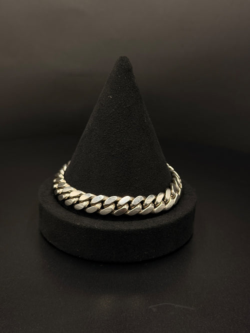 .925 Sterling Silver Miami Cuban Link Bracelet 59 Grams — photo 2