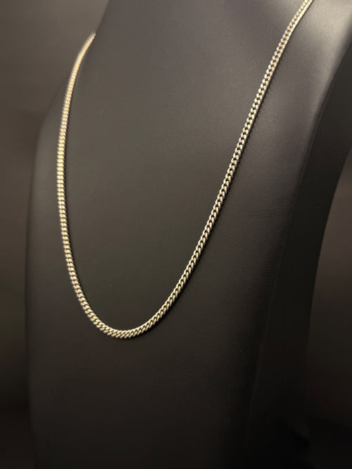 .925 Sterling Silver Miami Cuban Link Chain 13.7 Grams 22 Inches 3mm — photo 2