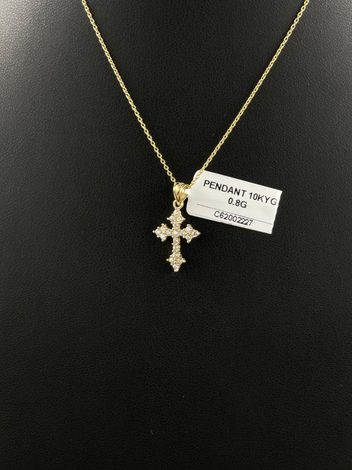10K Gold Diamond Cross Pendant – 0.8g | DD Pawn Loans — photo 2