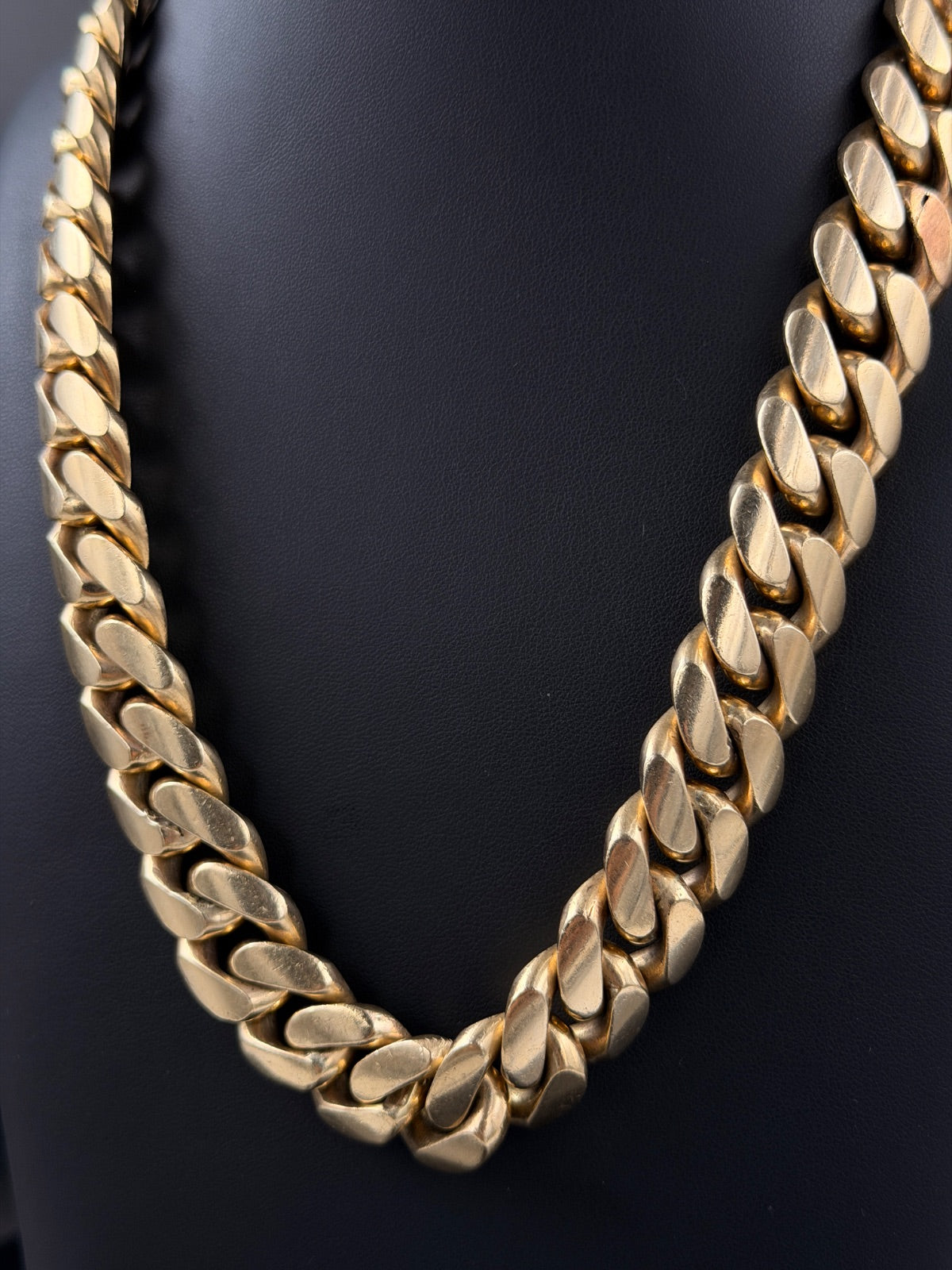 10K Gold Miami Cuban Link Chain 21 in