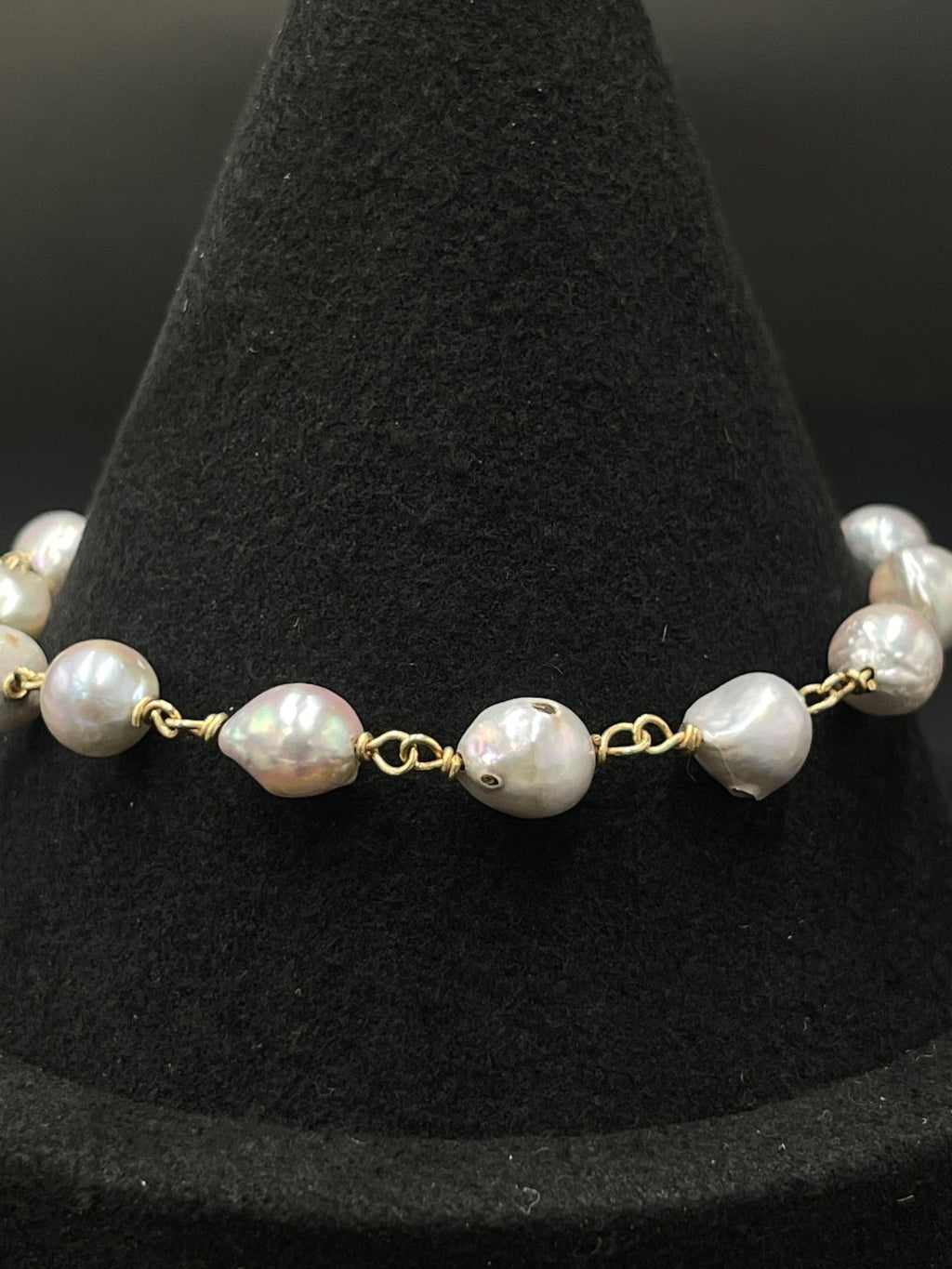 14K Gold Pearl Bracelet 7.5g — photo 2