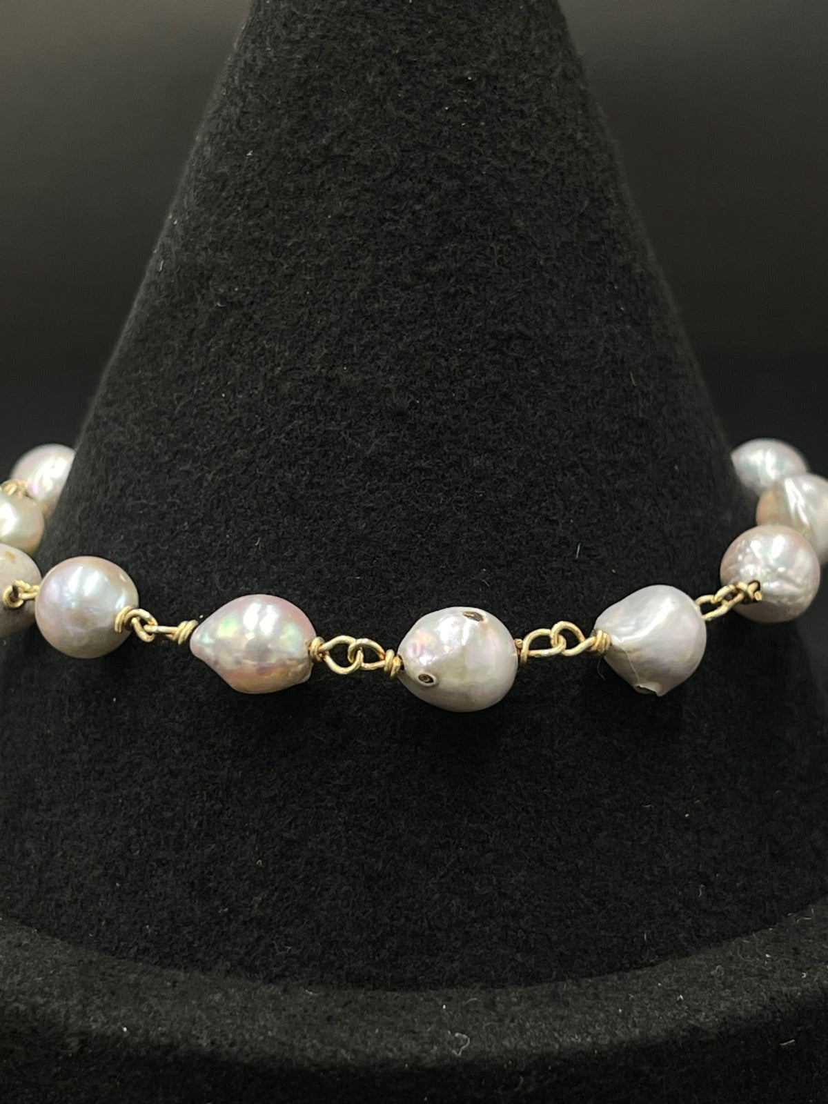 14K Gold Pearl Bracelet 7.5g — photo 2