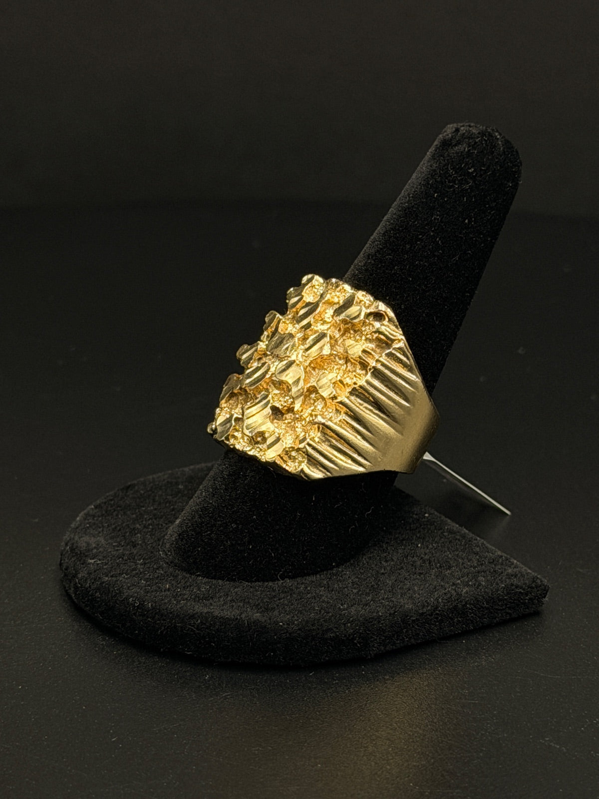 14K Gold Nugget Ring Size 9 – 21.8g