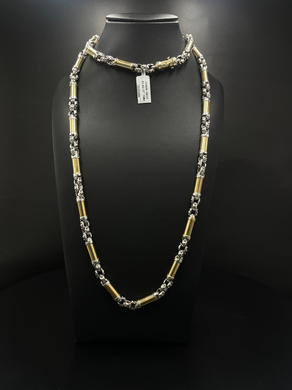 10K Gold Mixed Link Chain 37 In 91.5g | DD Pawn