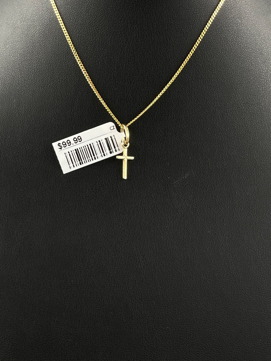 14K Gold Cross Pendant – 0.4g, 6.3mm | DD Pawn Loans