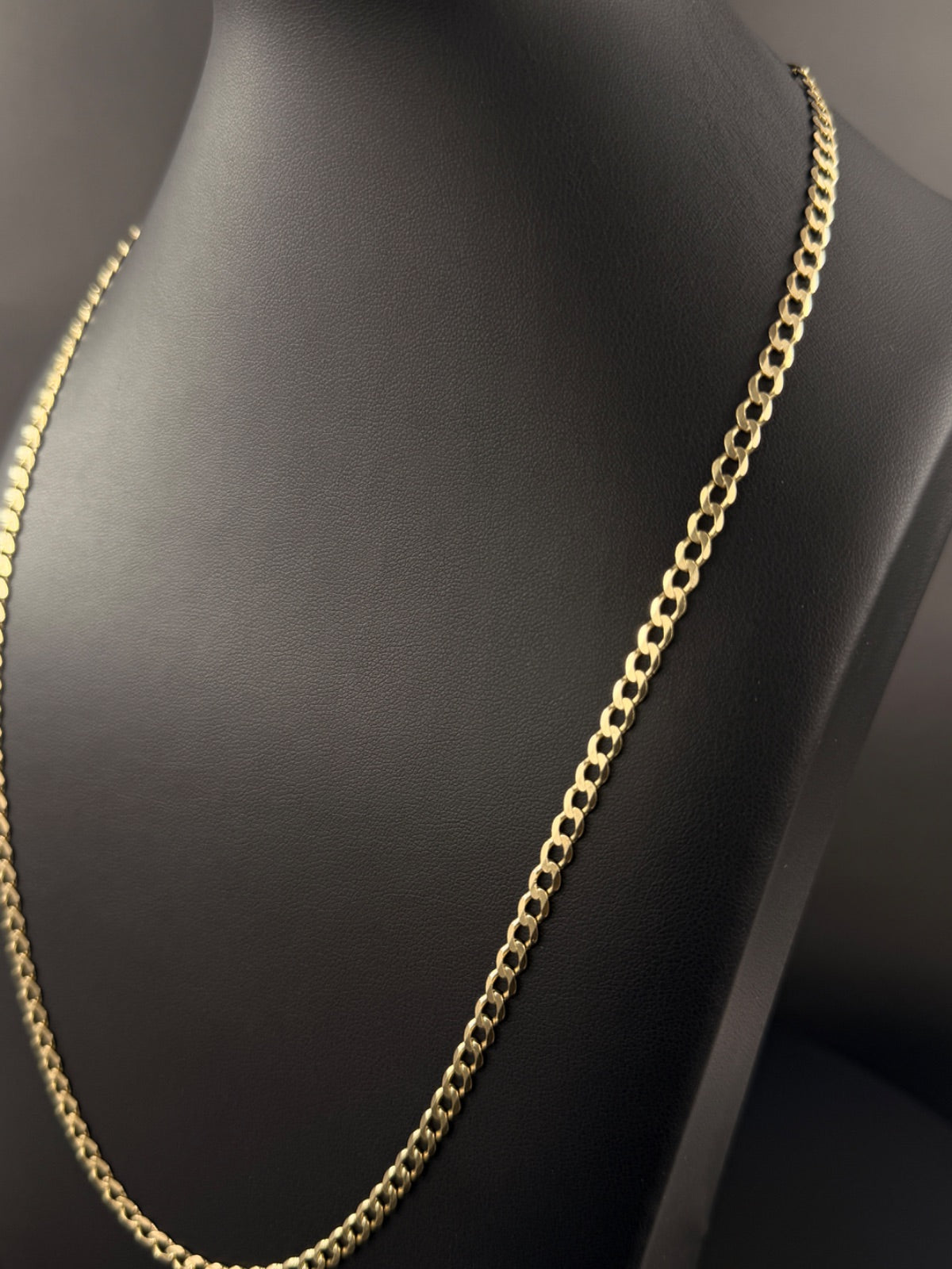 14K Gold Curb Link Chain 22 in 4mm