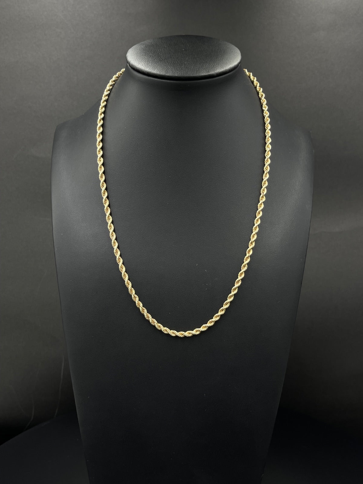 14K Gold Rope Chain – 15.1g, 18 in, 3mm | DD Pawn Loans