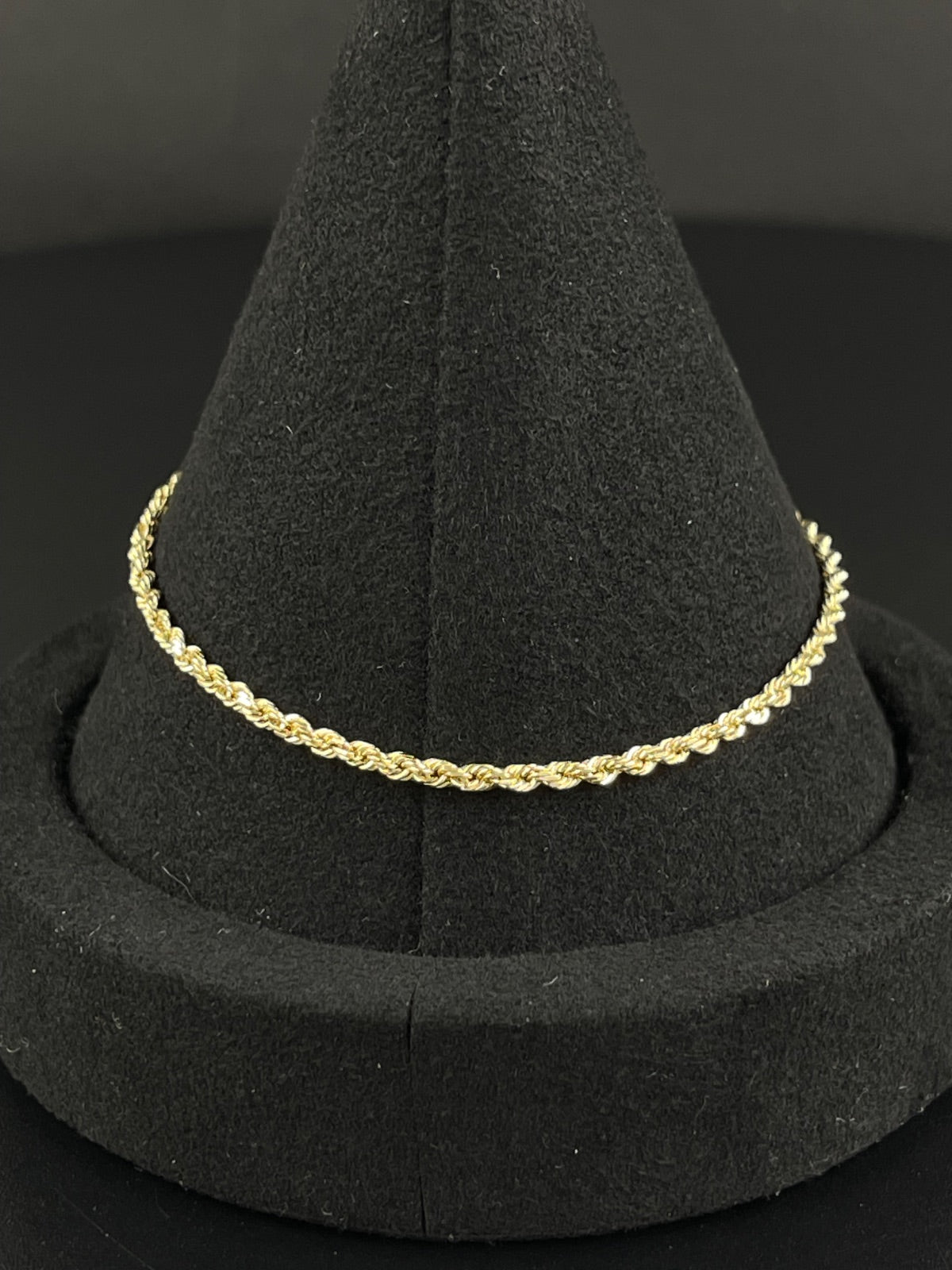 14K Gold Rope Bracelet – 3g, 2mm | DD Pawn Loans