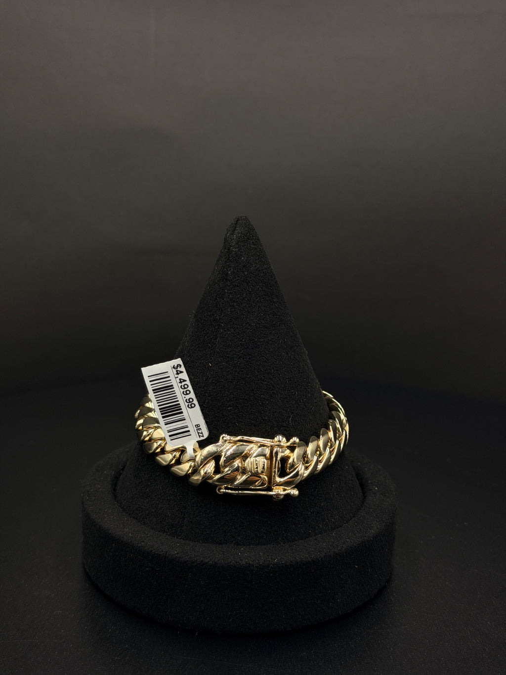 10K Gold Curb Link Bracelet 7 in 10.5mm