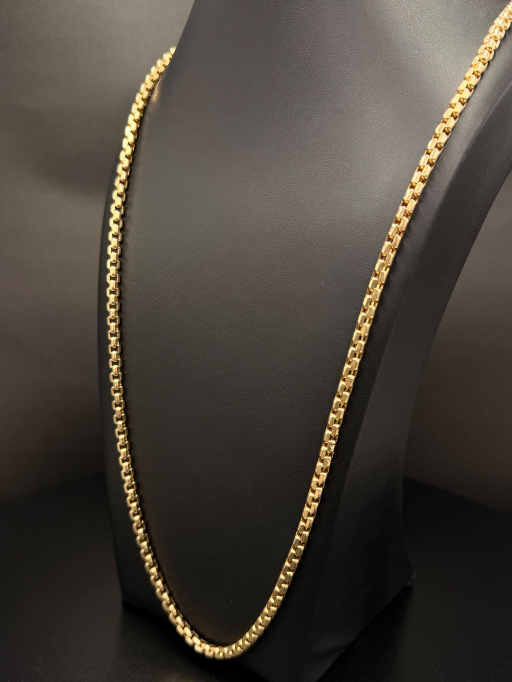 10K Yellow Gold Box Link Chain Necklace 30" 4mm 38.5g