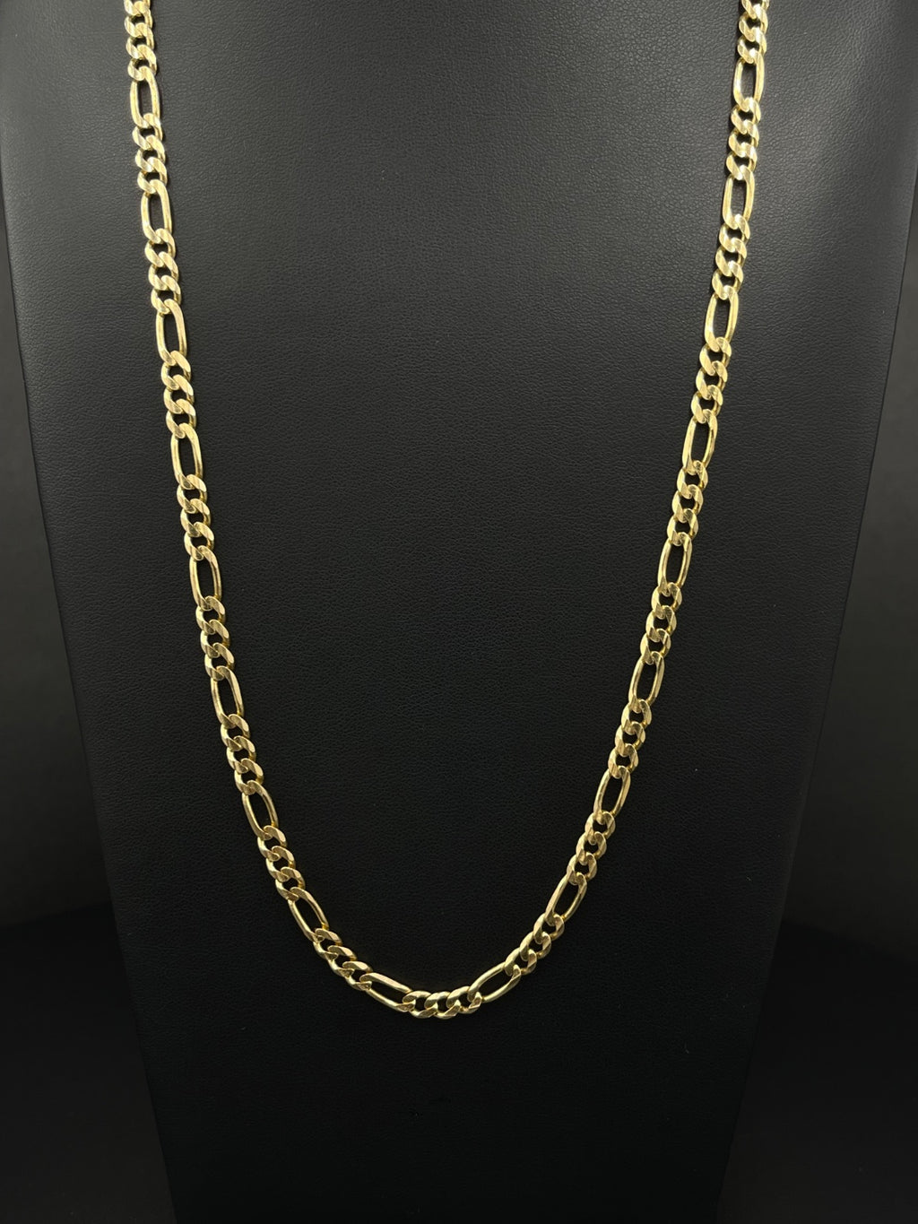 14K Gold Figaro Chain Necklace 23 in 4.5mm
