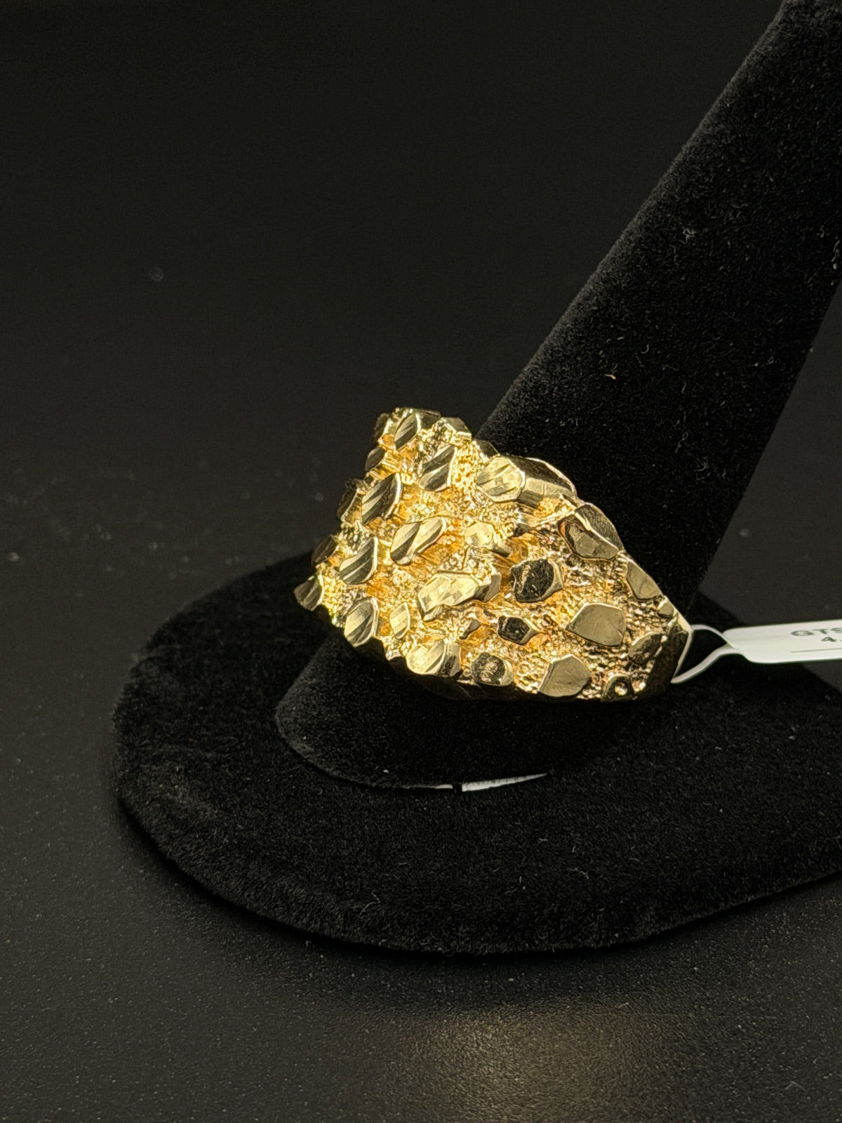 10K Gold Nugget Ring Size 13 4.6g