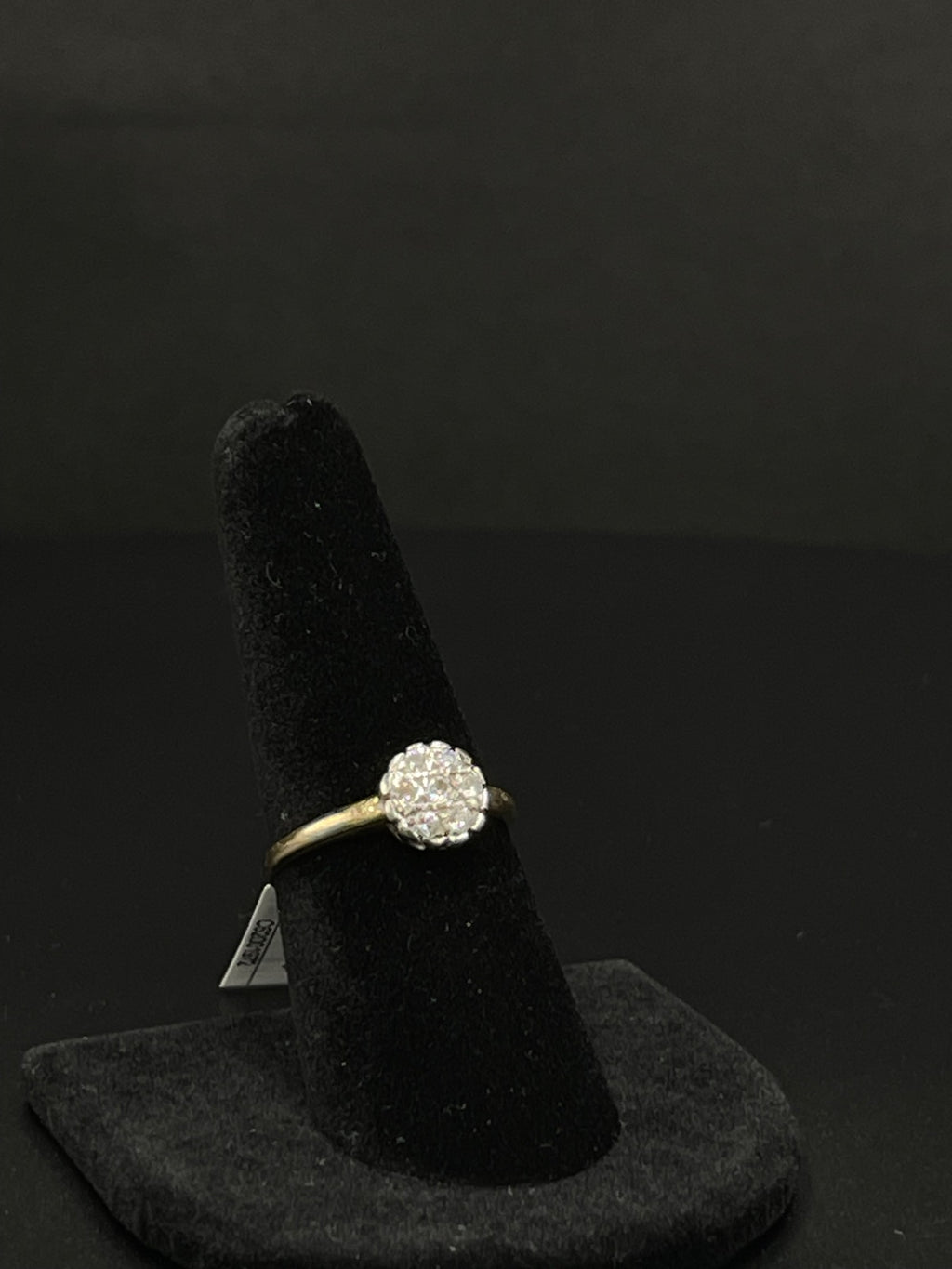 10K Gold Diamond Cluster Ring for Sale