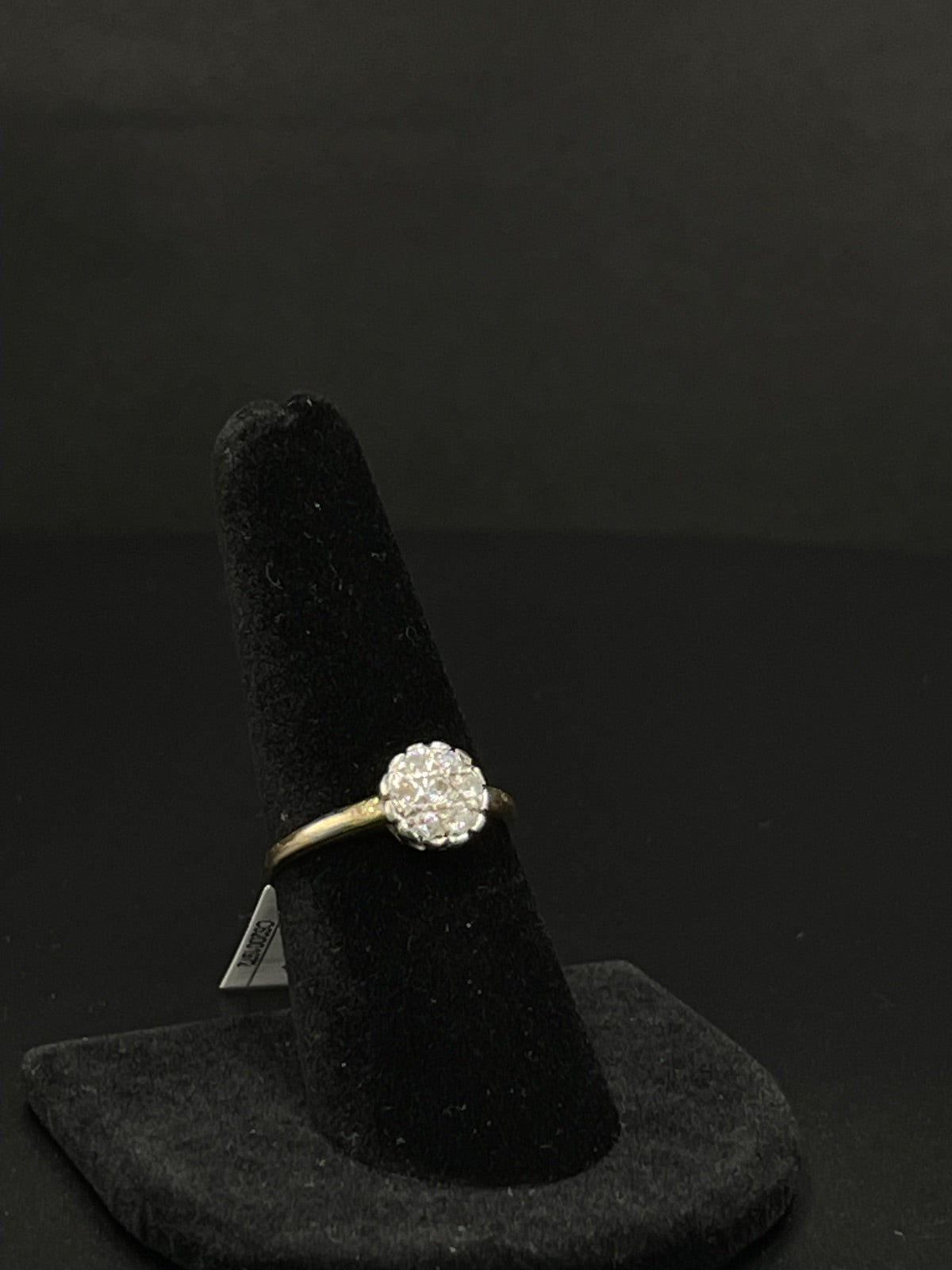 10K Gold Diamond Cluster Ring for Sale
