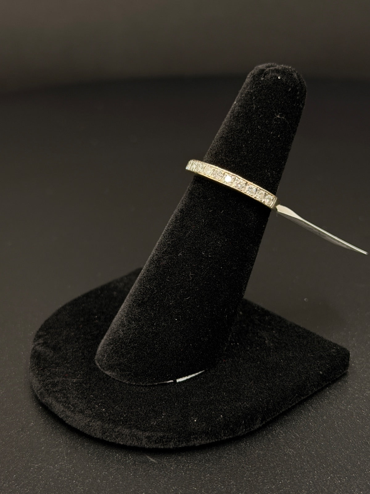 14K Gold Diamond Band Ring Size 5.5 for Sale