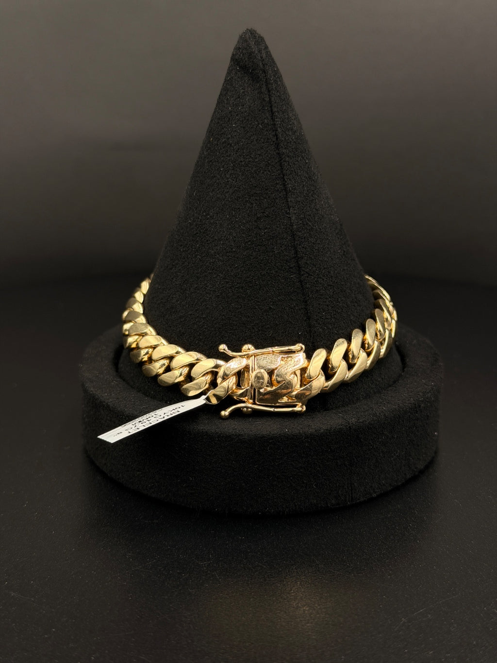 10K Gold Miami Cuban Link Bracelet 8in