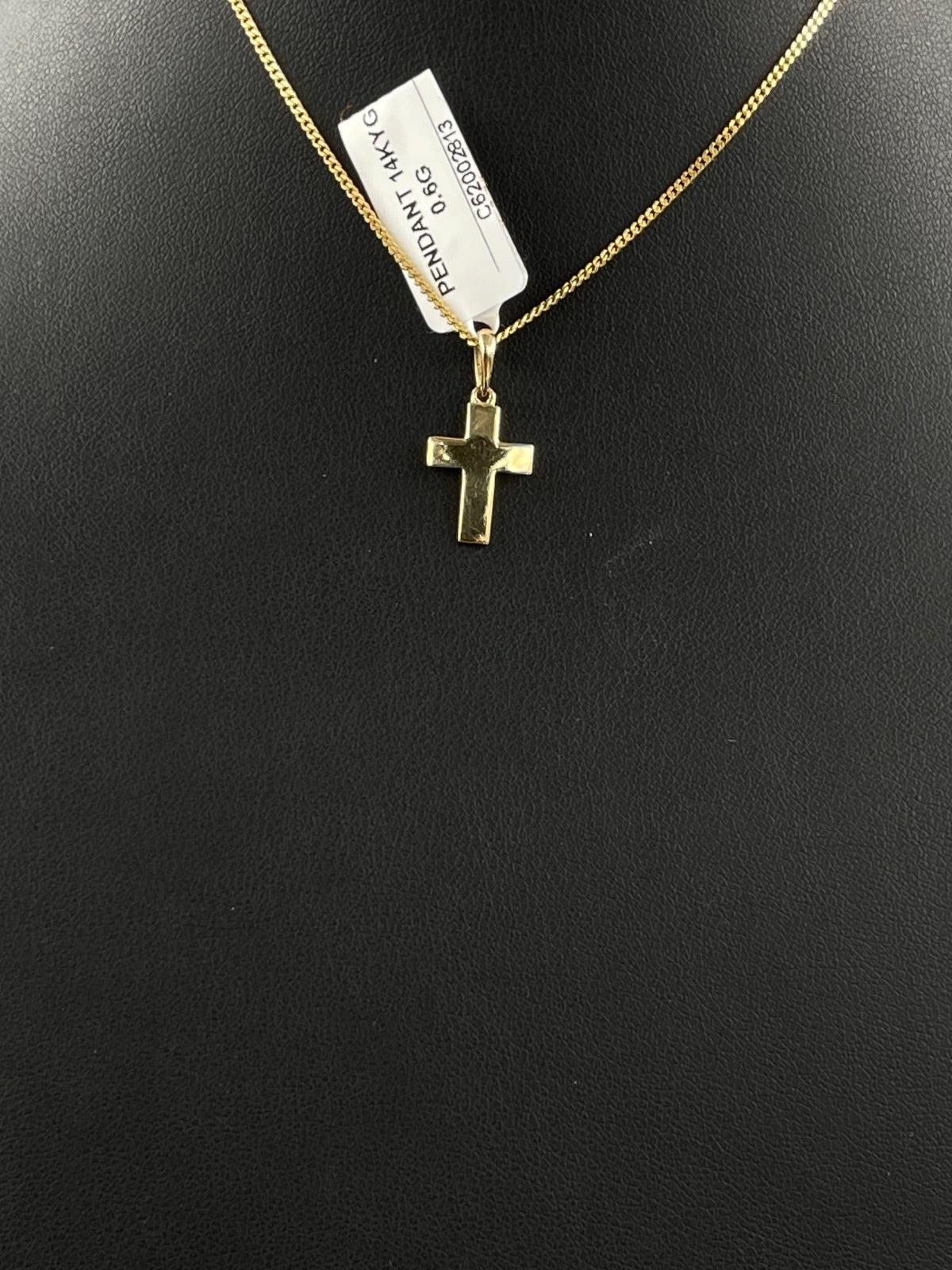 14K Gold Cross Pendant 
9.9mm