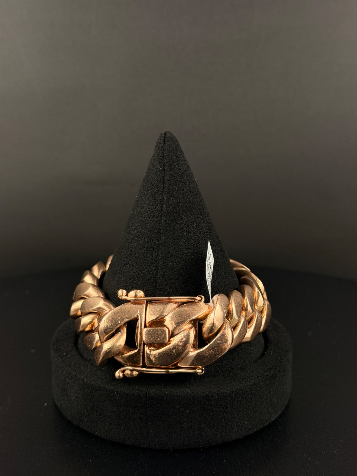 10K Rose Gold Miami Cuban Link Bracelet 8.5in