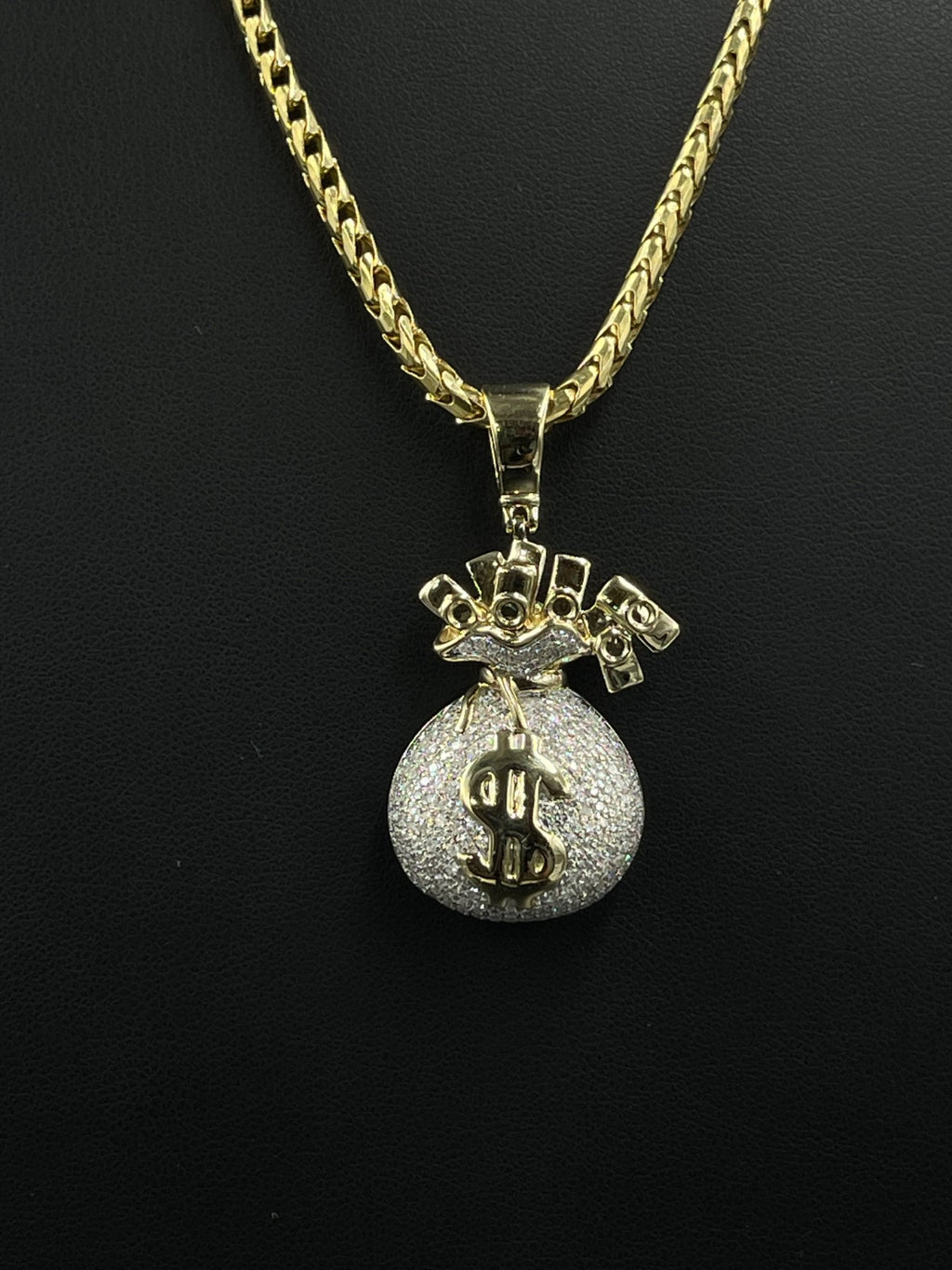 10K Gold Money Bag Pendant for Sale Pre-Owned