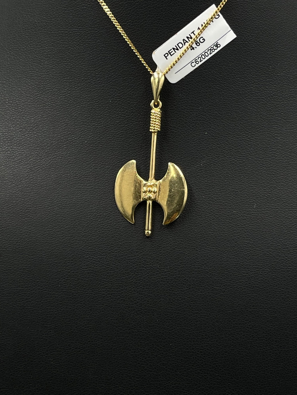 14K Gold Axe Pendant 
20.6mm