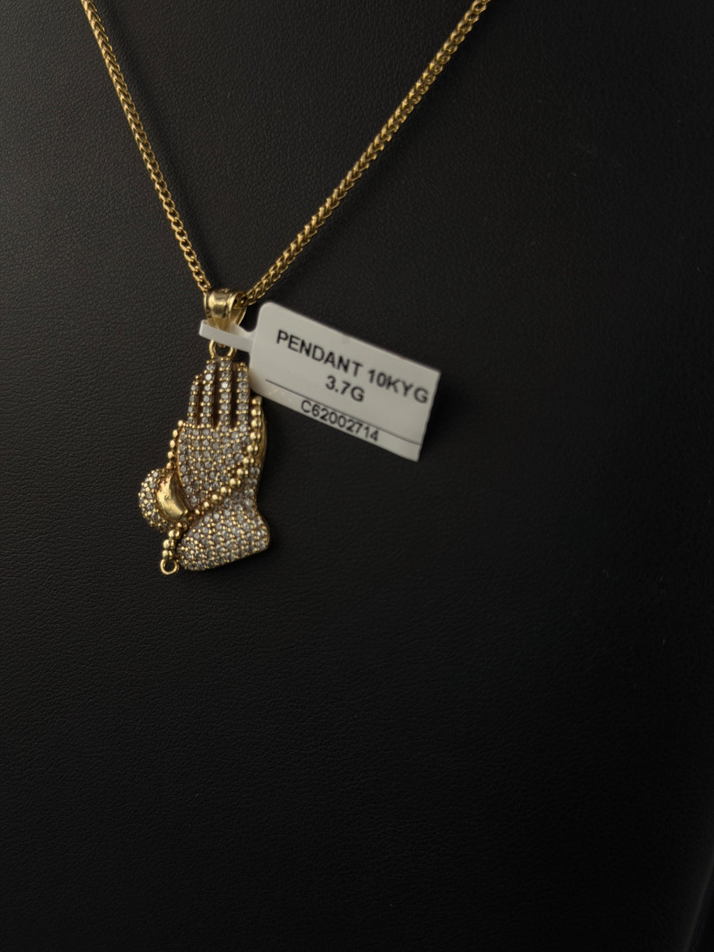 10K Yellow Gold Praying Hands Pendant 3.7g | DD Pawn Loans
