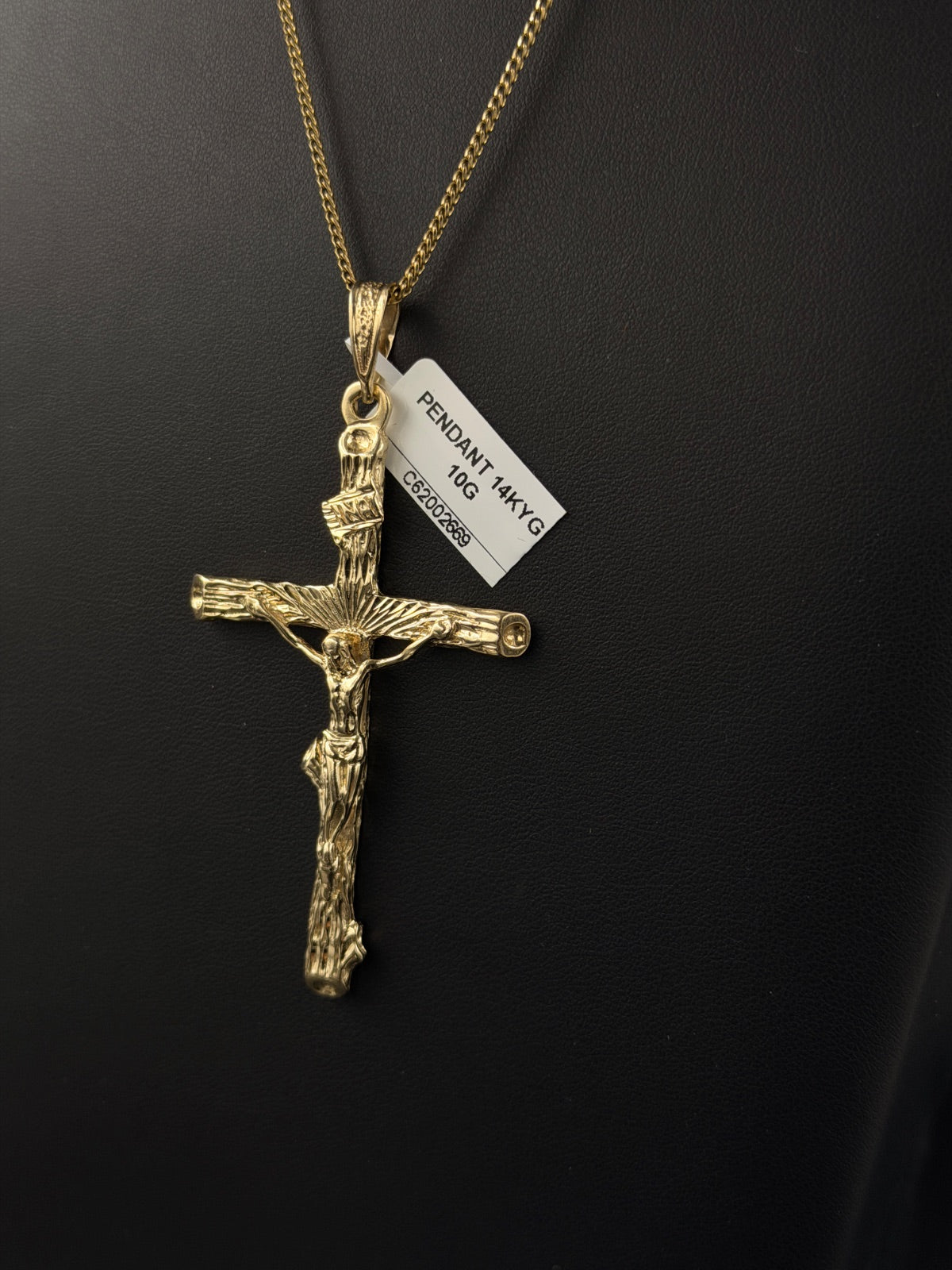 14K Gold Jesus Cross Pendant for Sale | Pre-owned