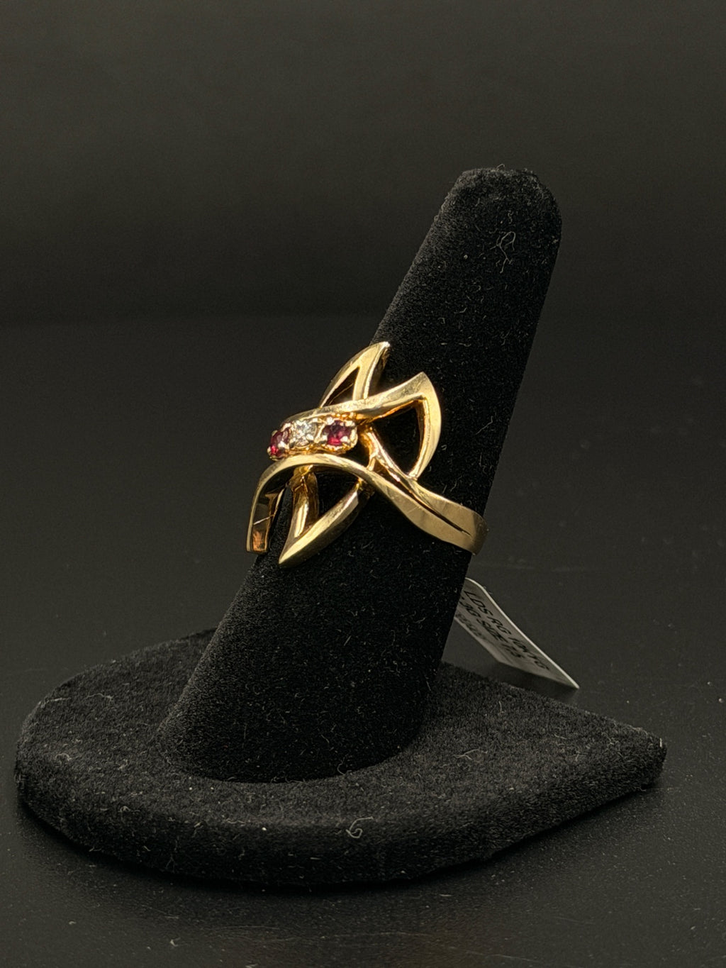 10K Gold Openwork Ruby Accent Ring Size 7.5 | DD Pawn Loans — photo 2