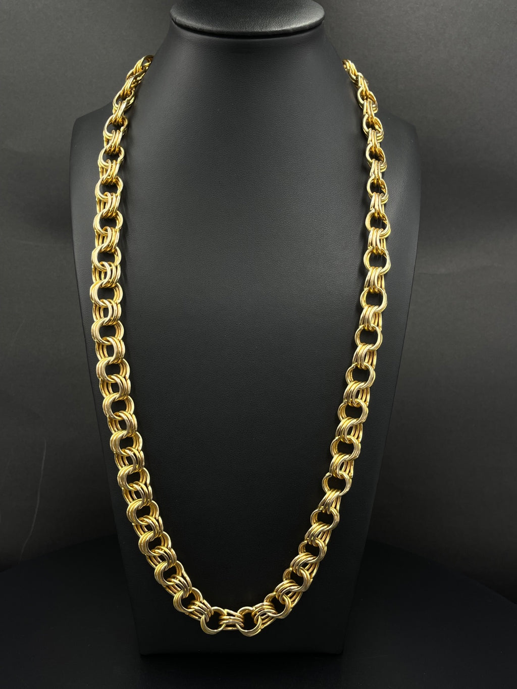 10K Gold Mariner Link Chain Necklace 26in