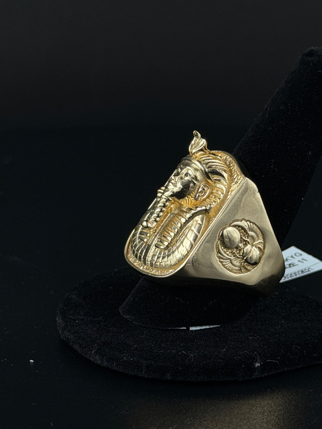 14K Gold Pharaoh Ring Size 11