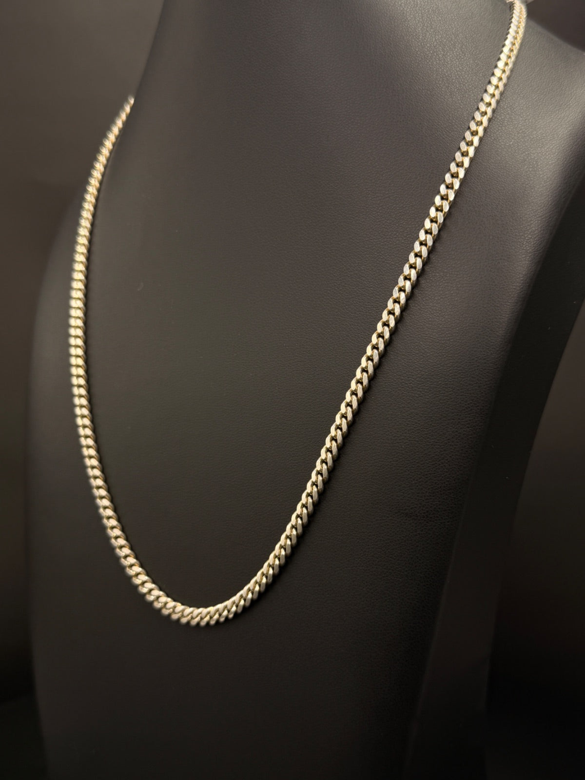 .925 Sterling Silver Cuban Link Chain 24 Grams 20 Inches 4mm — photo 2