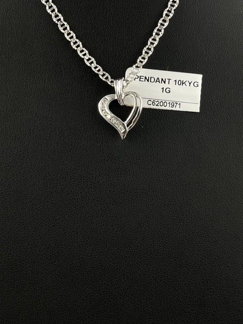 10K Gold Open Heart Pendant 1g | DD Pawn Loans