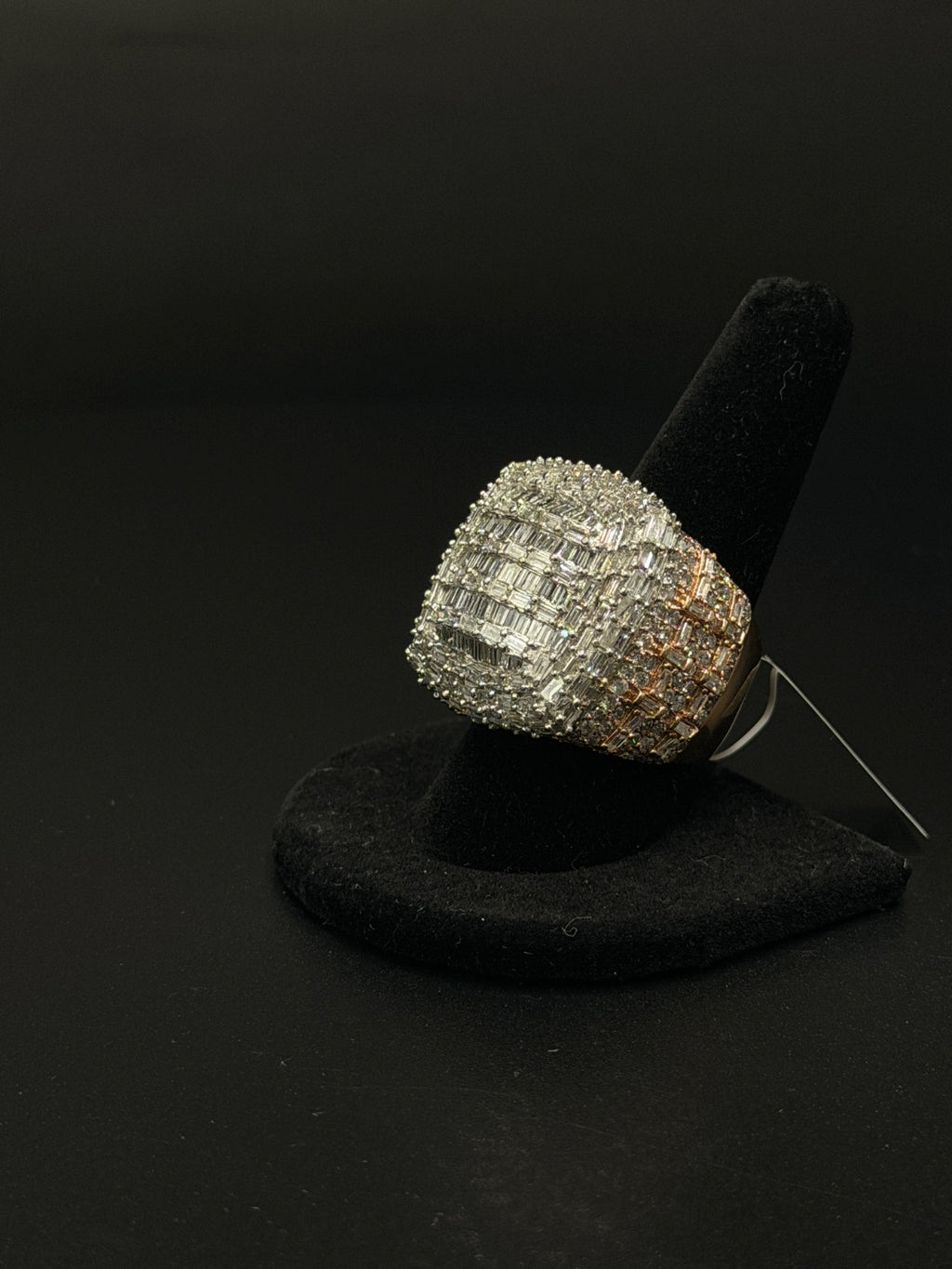 14K Gold Two-Tone Natural Stone Ring Size 10