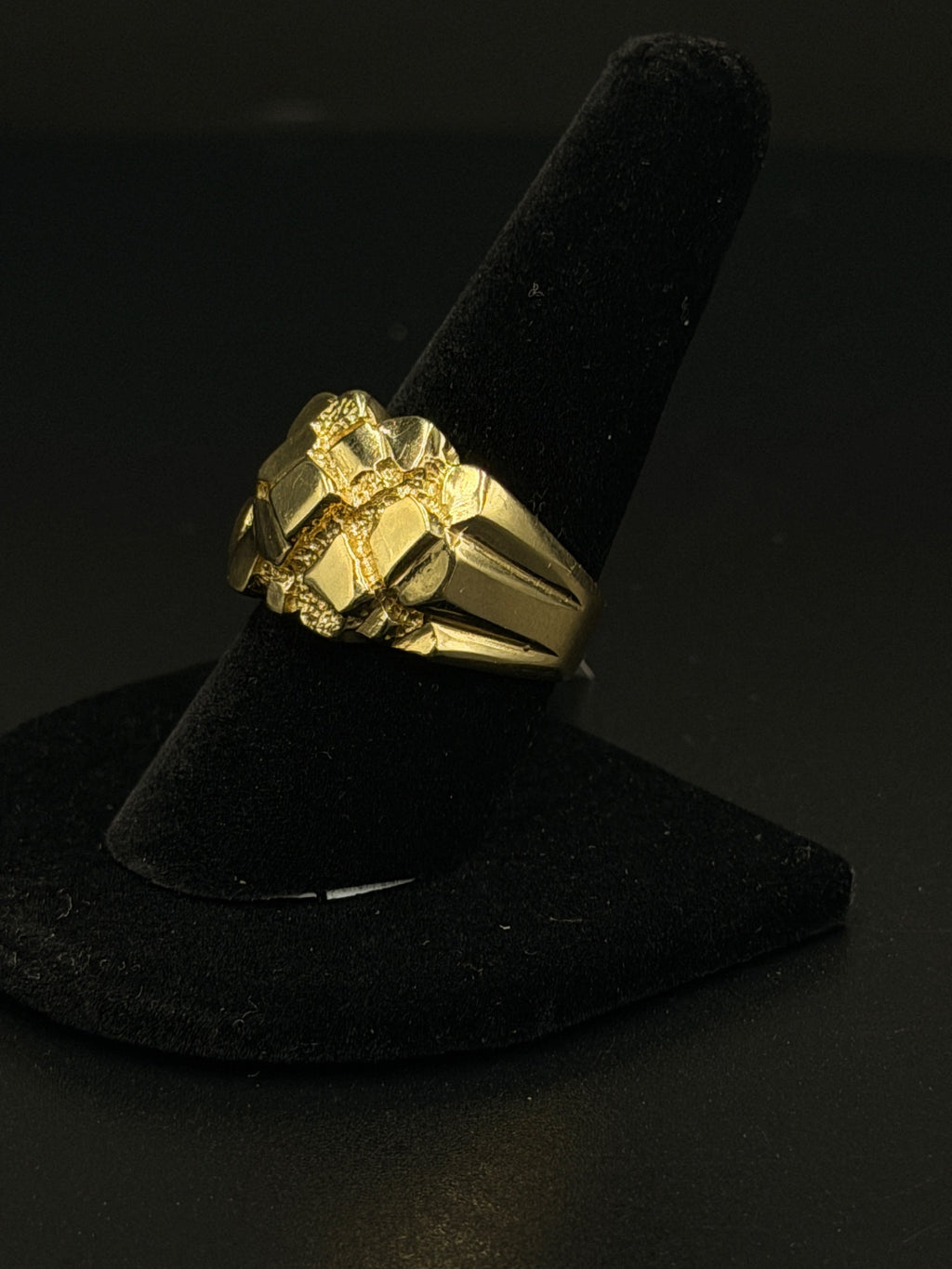 14K Gold Nugget Ring Size 11