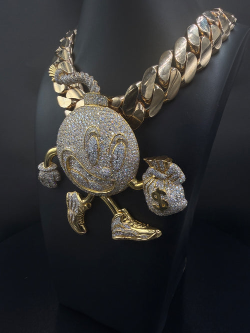 10K Gold Bomber Pendant for Sale | Pre-owned