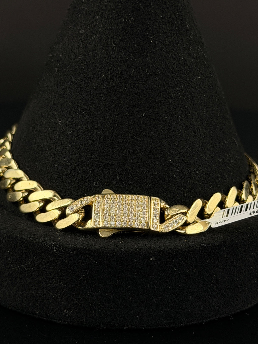 14K Gold Curb Link Bracelet 10 in, 14.3g