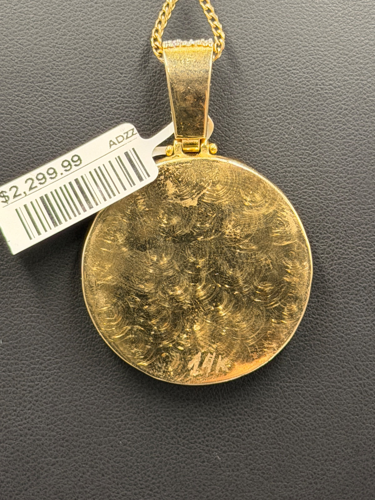 14K Gold Celtics Pendant with Diamond & Emerald