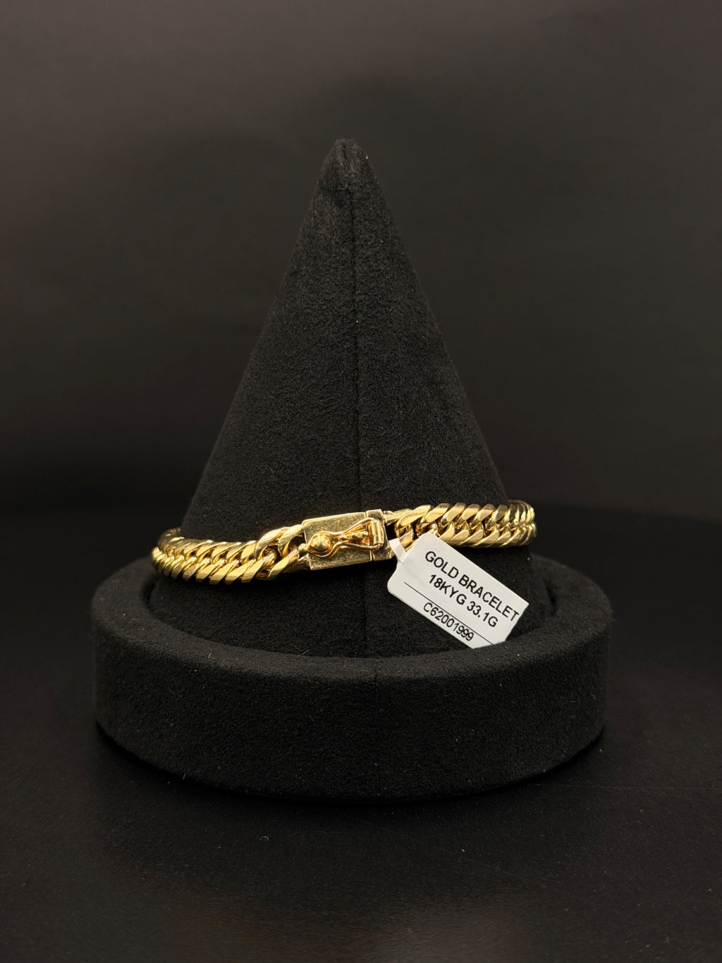 18K Gold Twisted Rope Bracelet for Sale