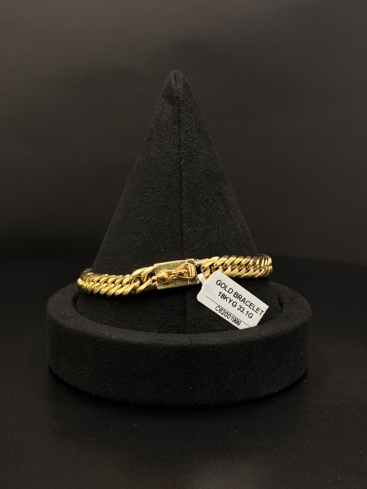 18K Gold Twisted Rope Bracelet for Sale